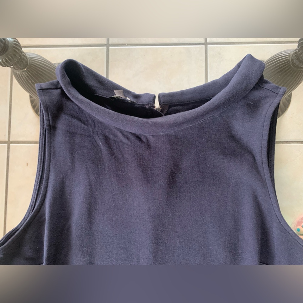 Talbots Navy Sleeveless Dress - Picture 2 of 8